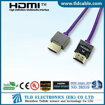 1M AM-AM Zinc Alloy Molding Thin HDMI Cable